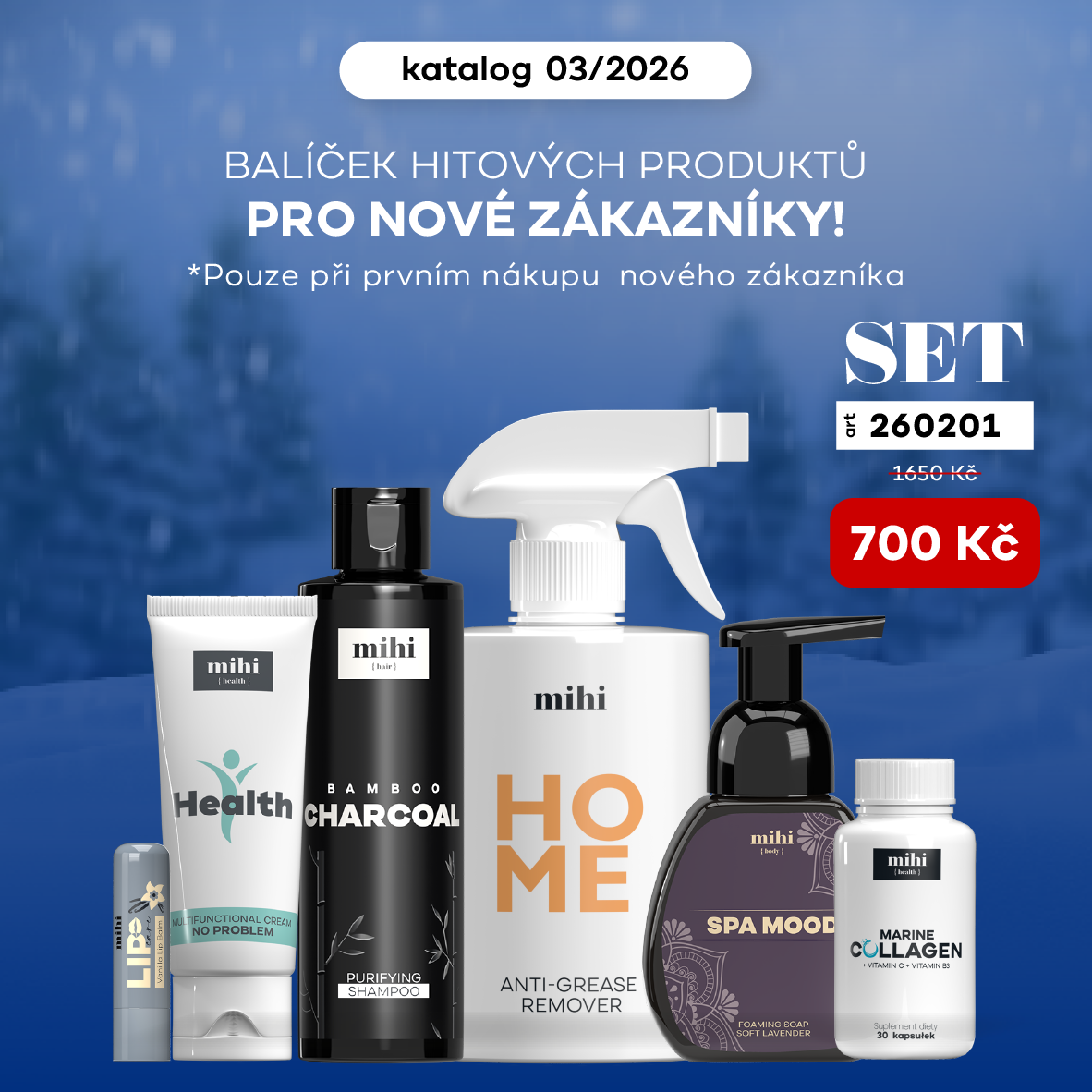 Výhodný set TOP PRODUKTŮ za pouhých 700 Kč pro nové zákazníky