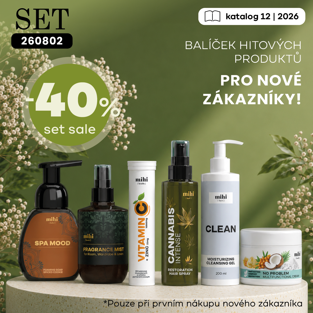 Výhodný set TOP PRODUKTŮ pro nové zákazníky (není povinné).